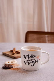 Hermia Taza de Porcelana Blanca 350 cc